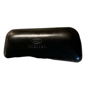 Stepper Black Leather Hard Clamshell Eyeglasses Sunglasses Case